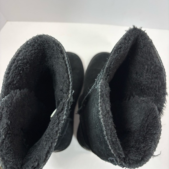 UGG Womens Bailey Button Triplet 5815 Black Classic Snow Tall Boots Size 7W Y2K - Picture 10 of 12